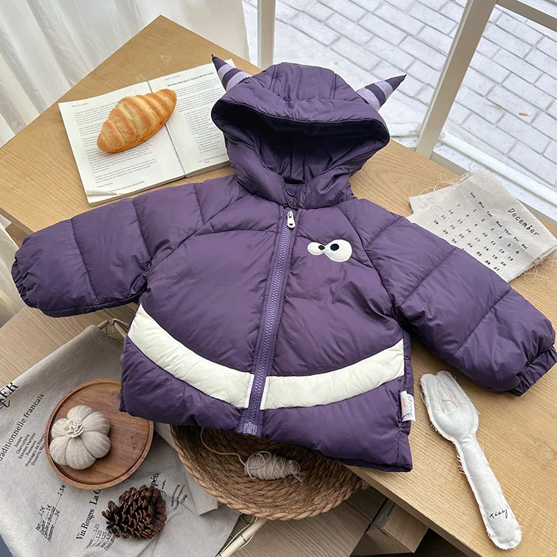 

Toddler Girls Down Jacket 2025 Winter 90% White Duck Children 1-6Y Girls Outerwear Coat Thick Warm Kids Baby Girls Down Coat