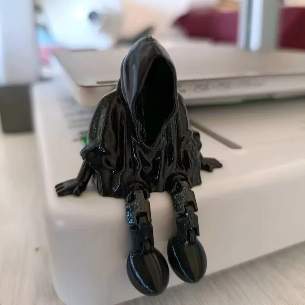 زخرفة تمثال شبح الهالوين، ديكور مهرجان الهالوين الشبح مجهول الهوية، تمثال الموت القوطي المطبوع ثلاثي الأبعاد لتزيين المنزل