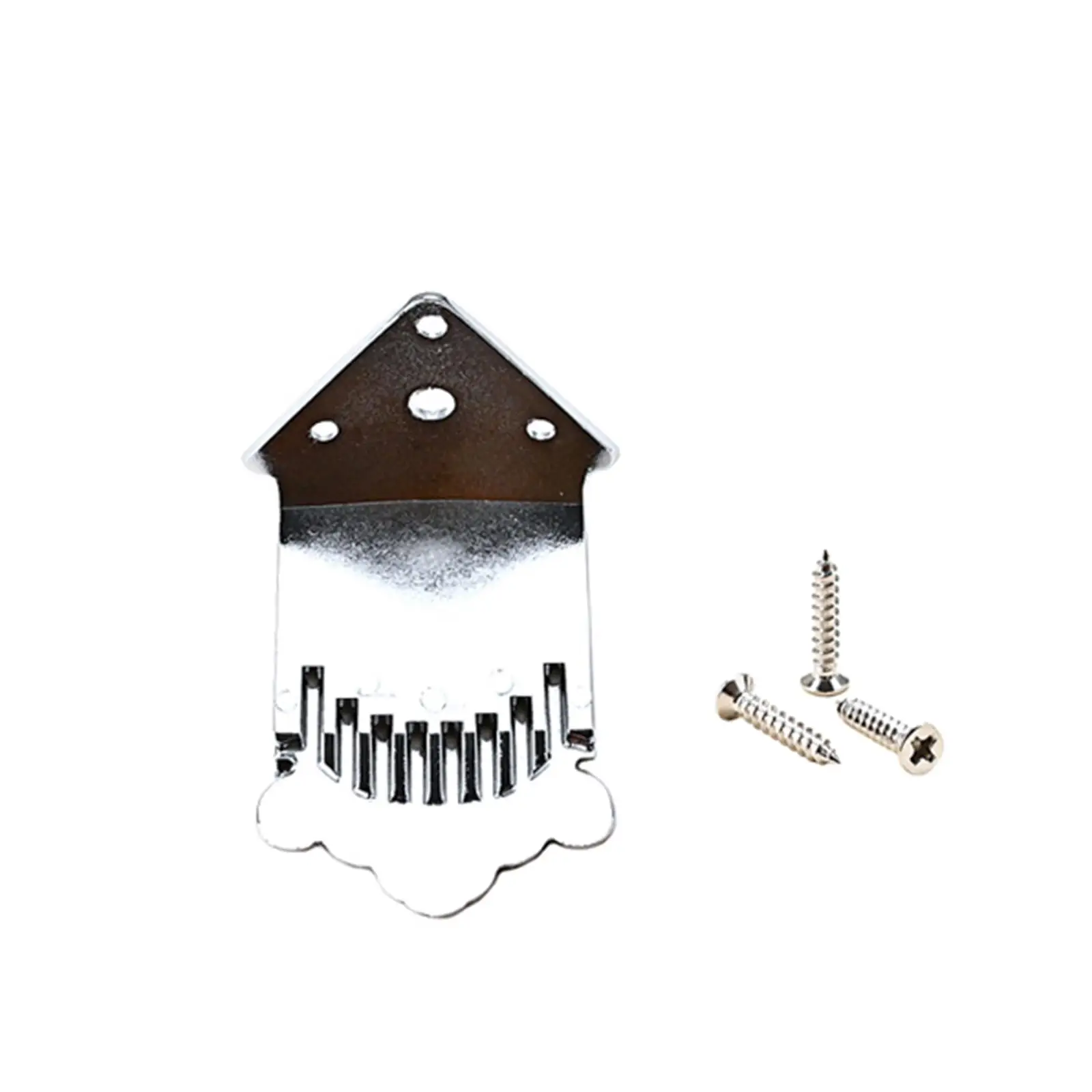 mandolin-tailpiece-instrument-part-silver-metal-for-mandolin-8-string-replacement-with-mounting-holes-suitable-for-repair