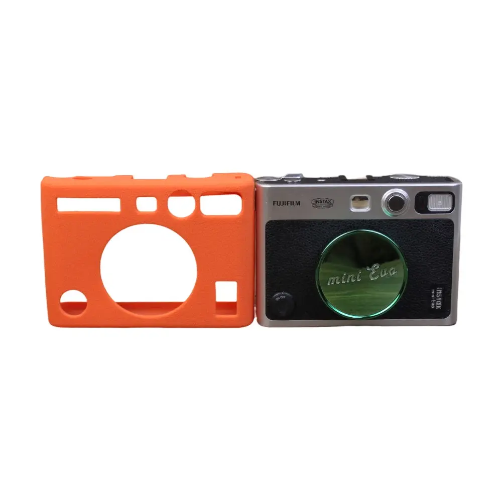 ملحقات كاميرا جديدة لحقيبة حماية من السيليكون لهاتف Fujifilm Instax Mini EVO (أسود/برتقالي/أخضر/أزرق/أبيض)