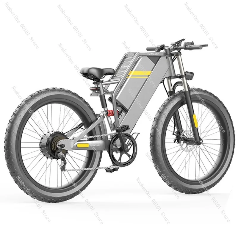 

1500W 26inch Variable Speed Electric Bicycle Fat Tire Snow Electric Assist Bike Beach Bike Off-Road Mountain Motorcycle