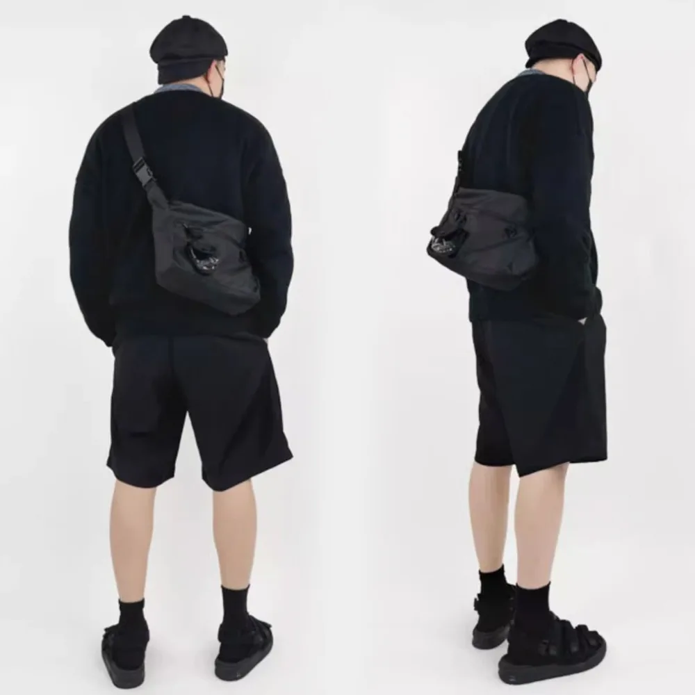 

Casual Oxford Cloth Crossbody Bag with Earphone Bag Large Capacity Coin Purse Sport Shoulder Bag Wallet Fitness Boys Bag Unisex