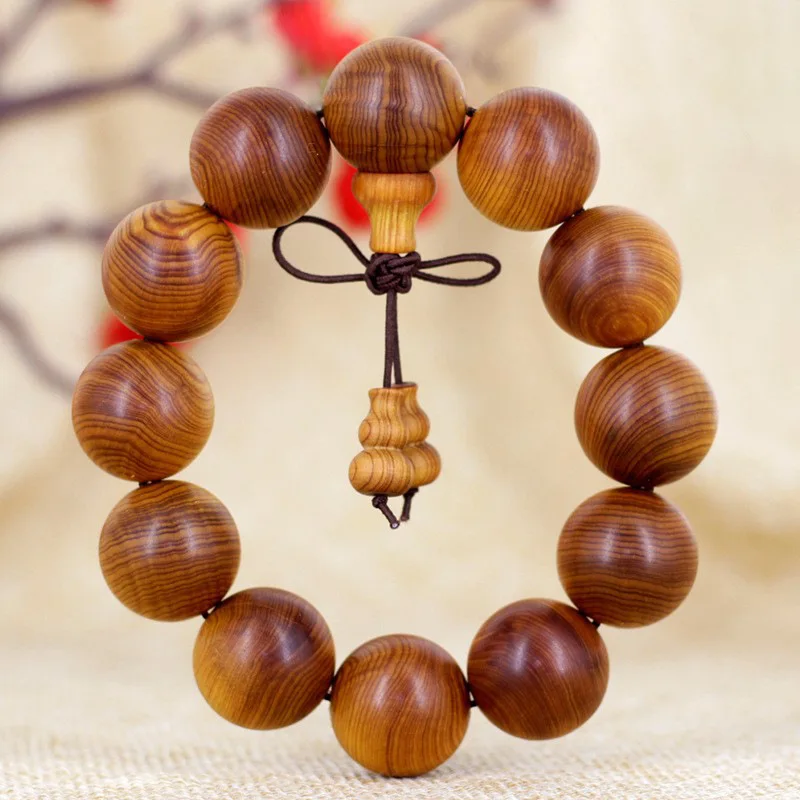 Banyan wood aged bracelet, high oil content, various specifications and styles, unisex prayer beads decoration