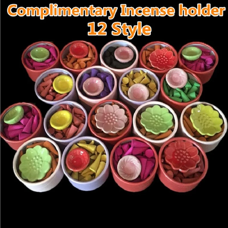 

40Pcs Mix Sandalwood Incense Cone Room Air Freshener Aroma Rich Home Meditation Fragrance