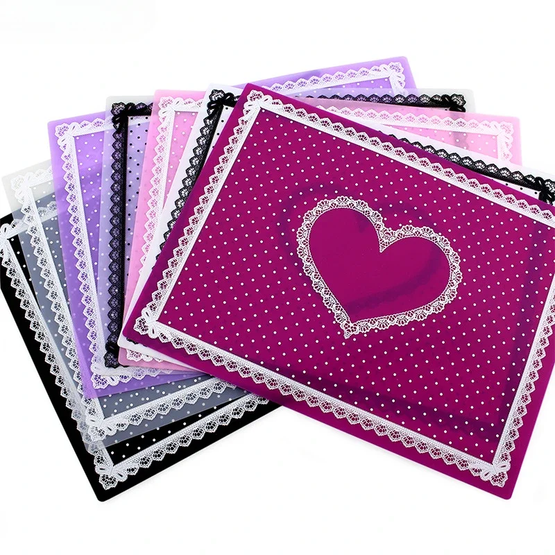 

Nail Art Mat Square Foldable Soft Silicone Hand Pillow Pad Anti-Slip Drainage Placemat Polka Dot Table Mat Nail Art Color Mat