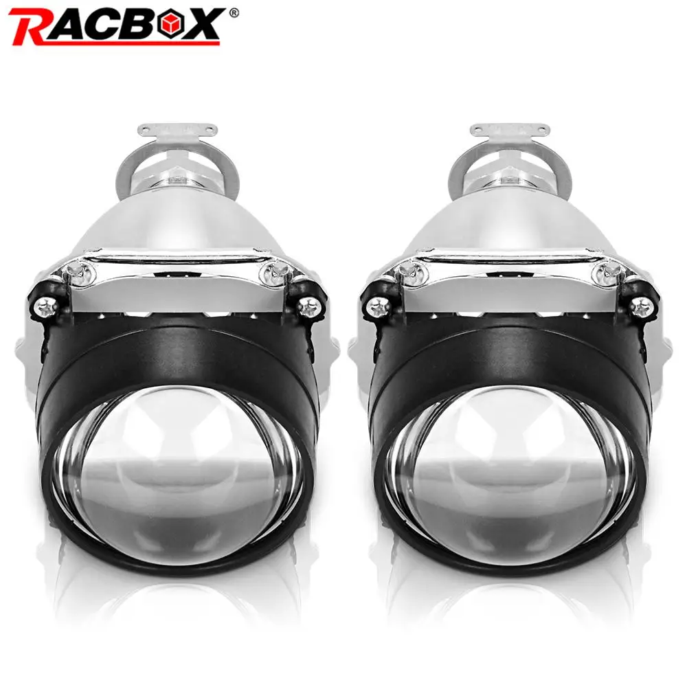 2.5 Inch Car Bi Xenon Projector Lens Use H1 Xenon Bulb High Low Beam H4 H7 Headlight Socket Bi-xenon Lenses Auto Refit Headlamp