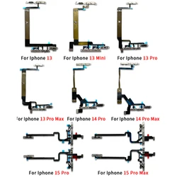 NEW Power On Off Volume Side Button Key Flex Cable Replacement Parts For iPhone 13 mini 14 Plus 15 Pro Max 13 Pro