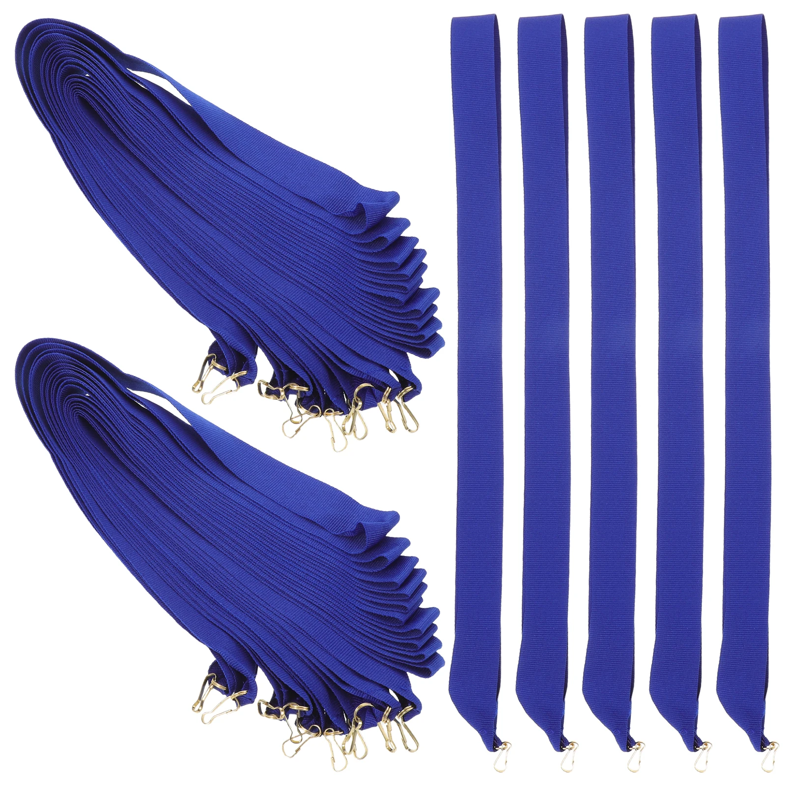 

30pcs Award Ribbon Medal Neck Ribbons Flat Medal Lanyards Lanyard with Snap Clips for Competitions Sports Meeting Party