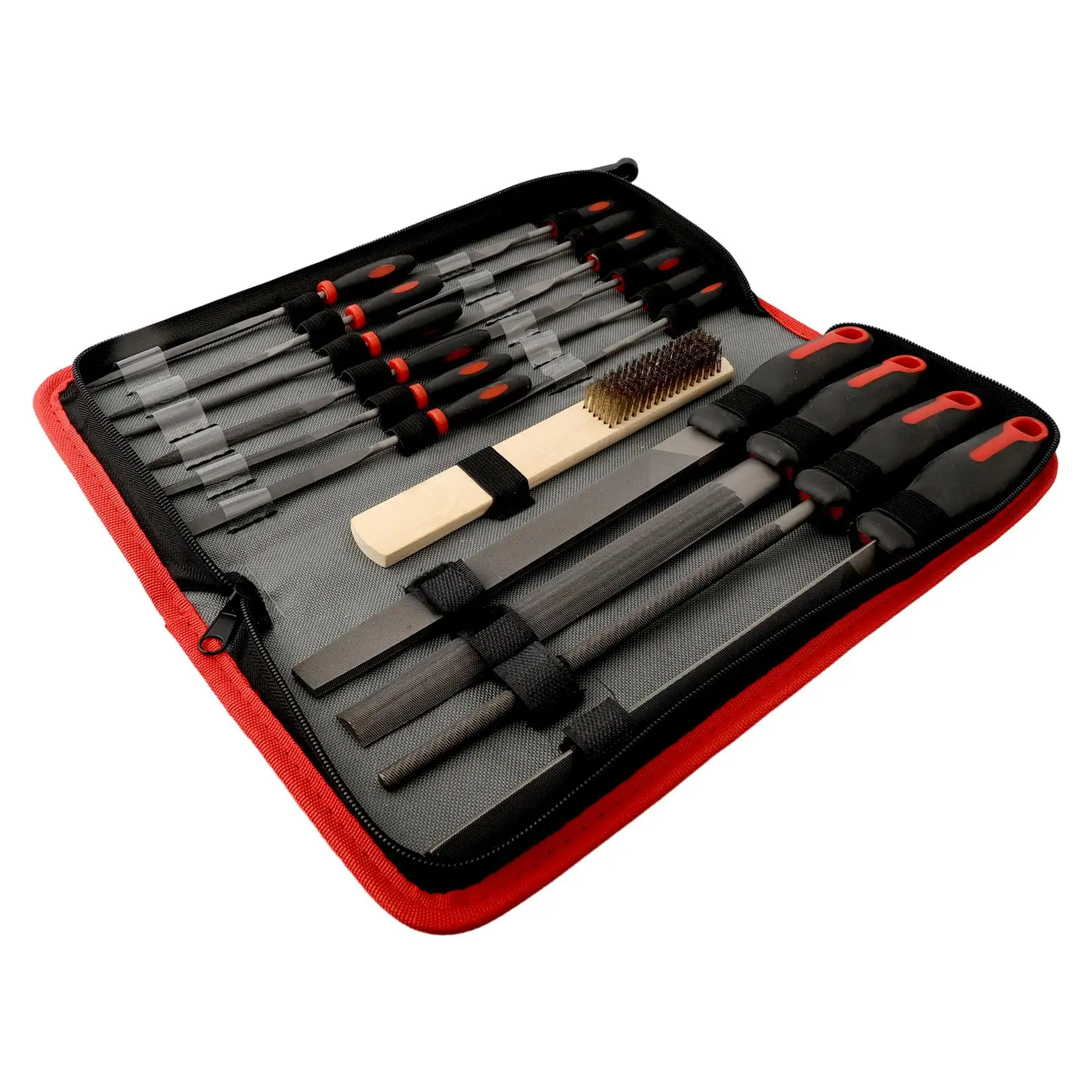 Brush Tool Bag Flat Round Triangle Glass Wood Half Round Craft Tool Flat Round Triangle Half Round Needle Files