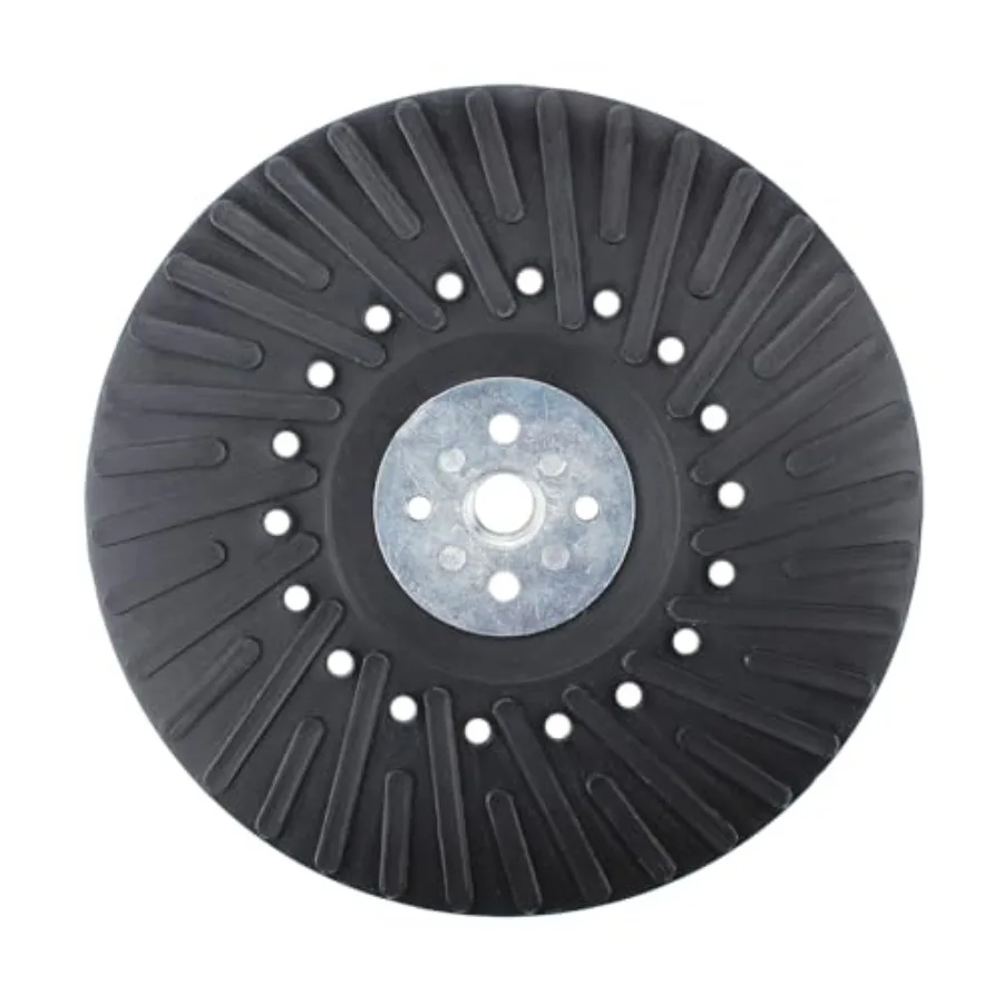 

Angle Grinder Ribbed Backing Pad for Resin Fiber Disc, 7" x 5/8" x 11