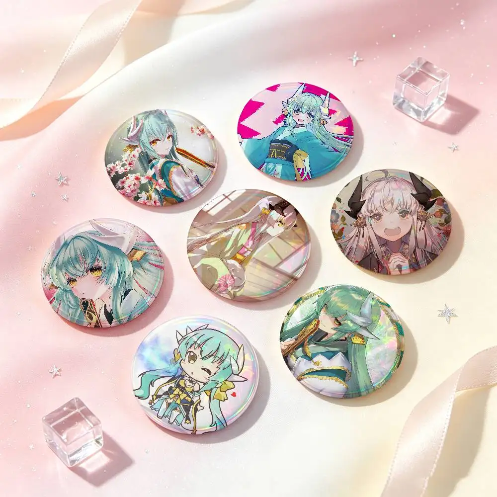 Kiyohime Fate Anime Girl Badges 25 32 44 58 75 Mm Round Cosplay Pin Bag Decor Fans Collect Friends Gifts Brooch Souvenir