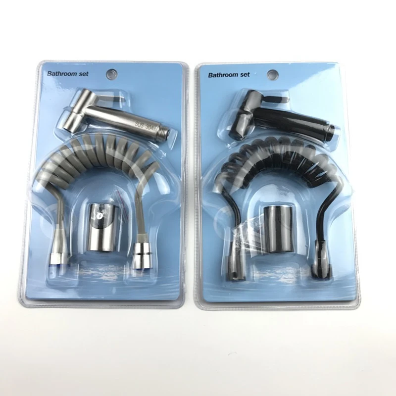 

toilet companion spray gun booster water gun flusher nozzle 304 stainless steel bidet spray gun blister set