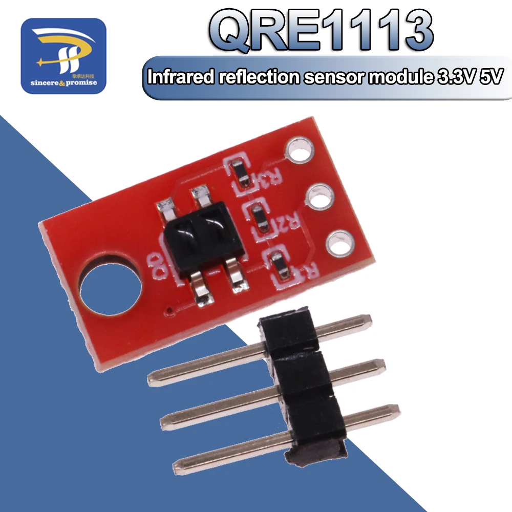 QRE1113 IR LED Infrared Reflective Sensor Module Capacitor Discharge Circuit Breakout Board DC 3.3 -5V