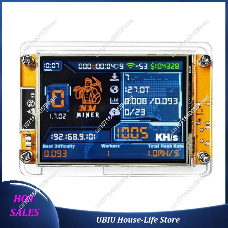 Nmminer Nerdminer V2 Lottery Miner Hashrate 1000KH/S BTC Lottery ESP32-2432S028R DROOM-Best Selling