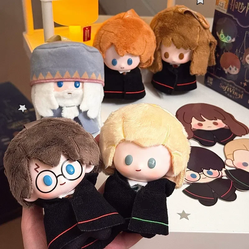 Harry Potter-caja ciega misteriosa, figura de muñeca de 10cm con ojos redondos grandes, llavero colgante de Anime, bonito regalo de decoración de escritorio