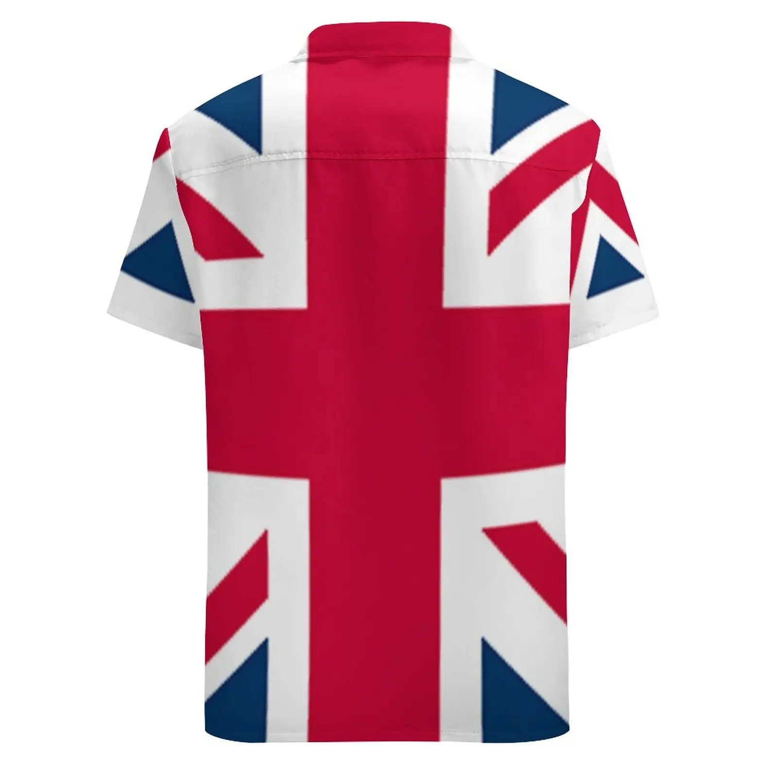 Graphic Cool Union Jack. Flag of The United Kingdom. UK, British Flag. BIG SQUARE A Short Sleeved Shirt Tees Pantdress Running H