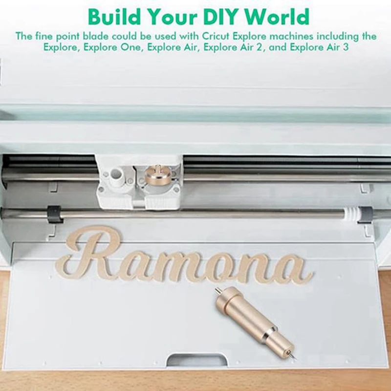 Baru 5 buah pisau potong titik halus Premium pisau pengelompat pengganti vinil untuk pembuat Cricut + 1 pegangan Pc untuk pembuat Cricut