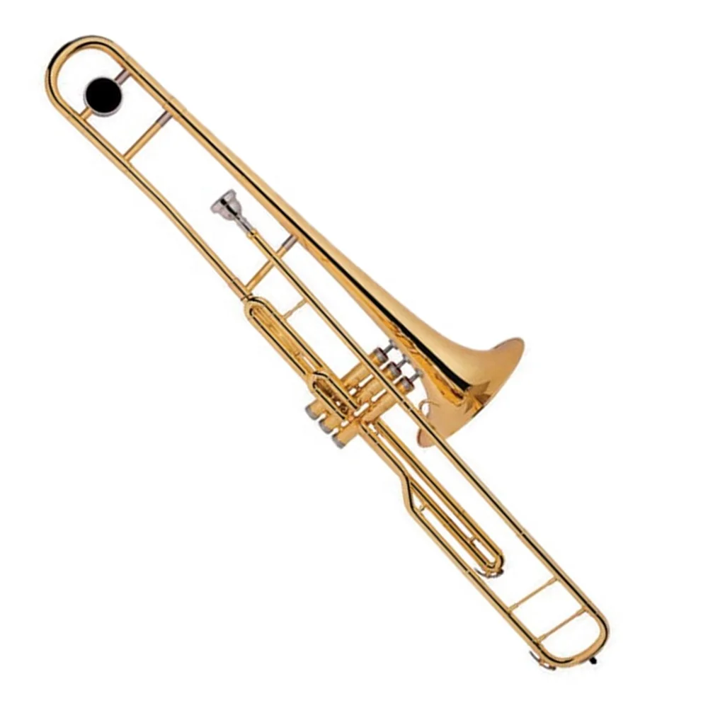 Popular Grade Gold Lacquer Brass Body Piston Valves Alto Trombone