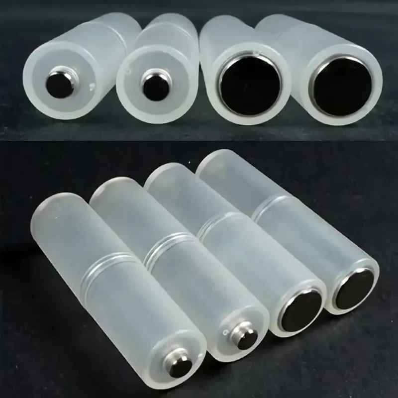 4Pcs AAA to AA Size Cell Battery box Converter Adapter Batteries Holder Plastic Case Switcher for AAA to AA battery