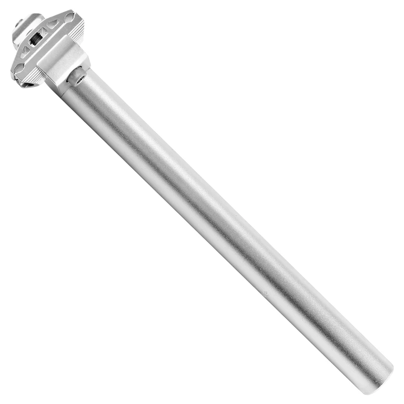

A57T Bicycle Seatpost 27.2mm Aluminium Alloy Seat Post with Adjust Clamp for MTB Mountain Bike Road Track 27.2X300mm,Silver