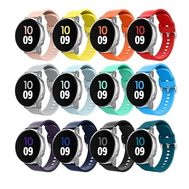 20mm 22mm Silicone Band For Samsung Galaxy Watch 3 41mm 45mm Active 2 Gear 3 Bracelet Galaxy Watch 5/4 40 44mm Watch 5 Pro 45mm