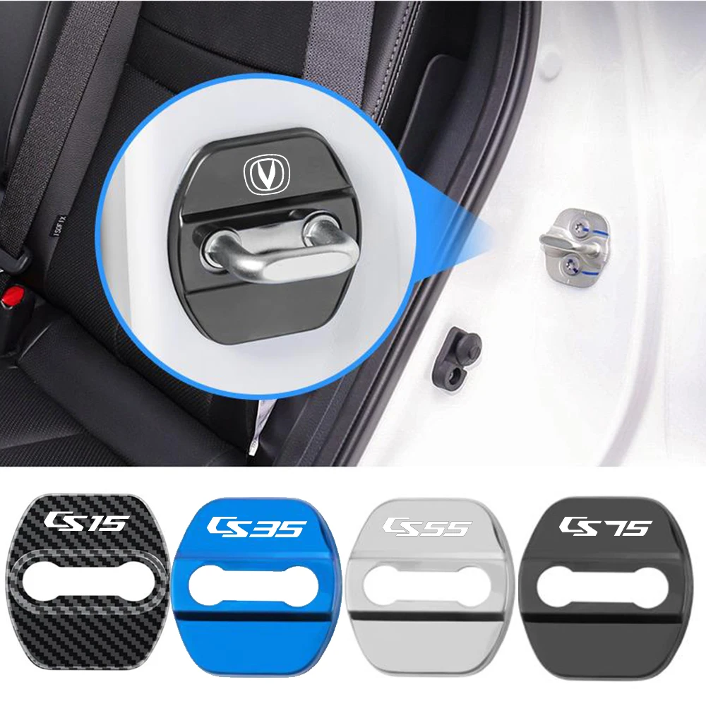 Funda protectora con hebilla para cerradura de puerta de coche, accesorio de estilo para Changan CS55, CS35, CS15, CS95, CS85, CS75, 4 piezas