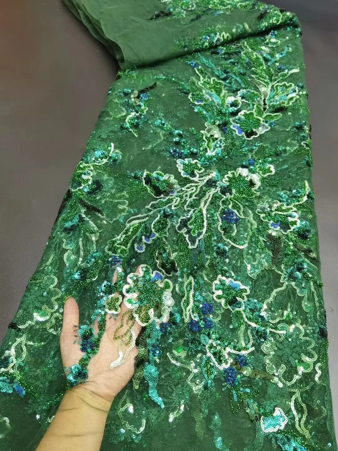 

Exclusive Embroiery African Lace Fabric 2021 High Quality White Sequence Nigerian Wedding Tulle Net Material