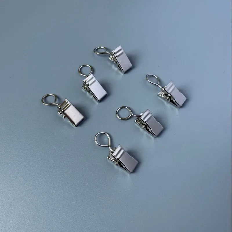 26 pcs Closed Ring Curtain Clips, Firm Non-Slip Hold, Photo Postcard Hanging Photo Postcard Hanging, Rust Resistant Metal