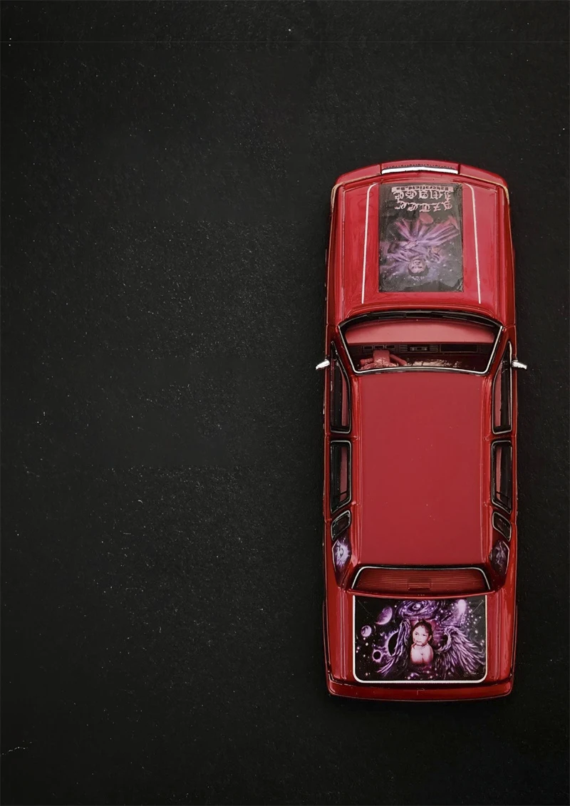 

MK Miniatures 1:64 Lowrider LINCOLN Die-Cast Car Model Miniature Gifts