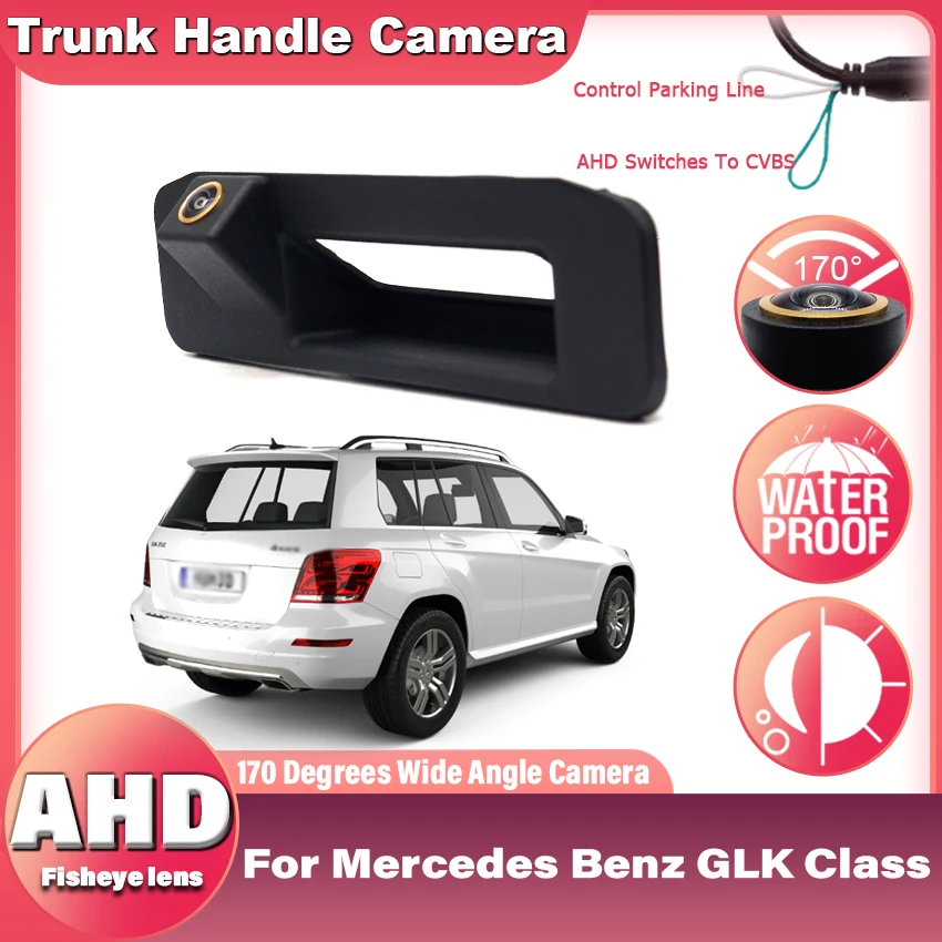 

CCD HD автомобильная камера заднего вида с ручкой багажника для Mercedes Benz GLK Class X204 GLK280 GLK300 GLK350 GLK200 GLK220 GLK250 GLK320 13-19