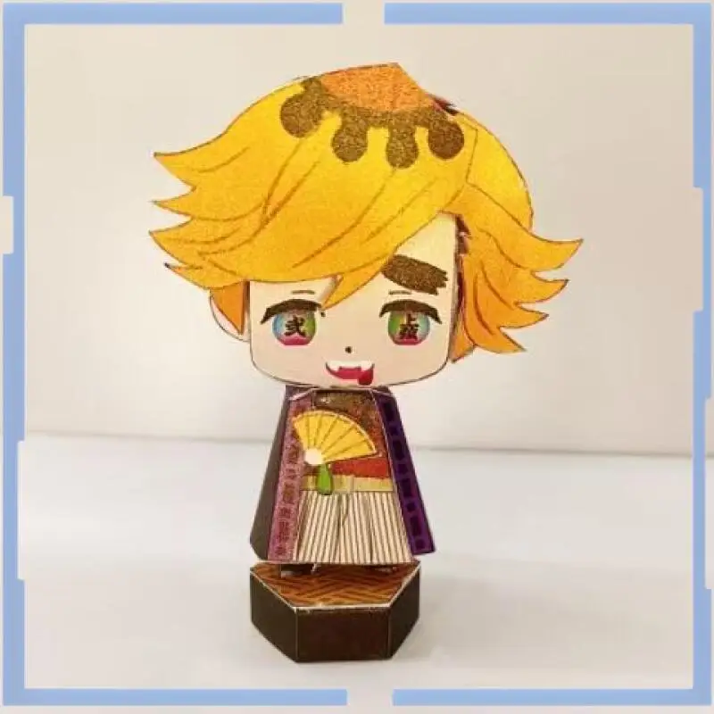 鬼滅の刃周辺グッズ 我妻善逸 ペーパークラフトフィギュア 完成品 デスクトップオーナメント 漫画アニメーション クリエイティブ ホットセール 女の子向け ホリデーギフト