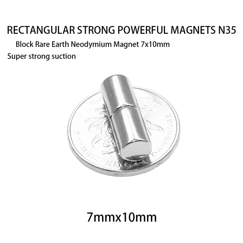 5~100PCS 7x10mm Magnet Powerful Magnetic Small Round Rare Earth Magnets Search Magnets 7mm x 10mm Neodymium Magnets