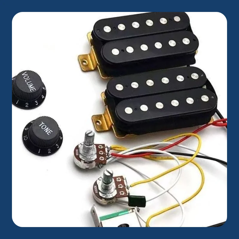 

Electric Guitar Double Double Pickup Full Line With Pickup Potentiometer ST Electric Guitar Integrated Line Black