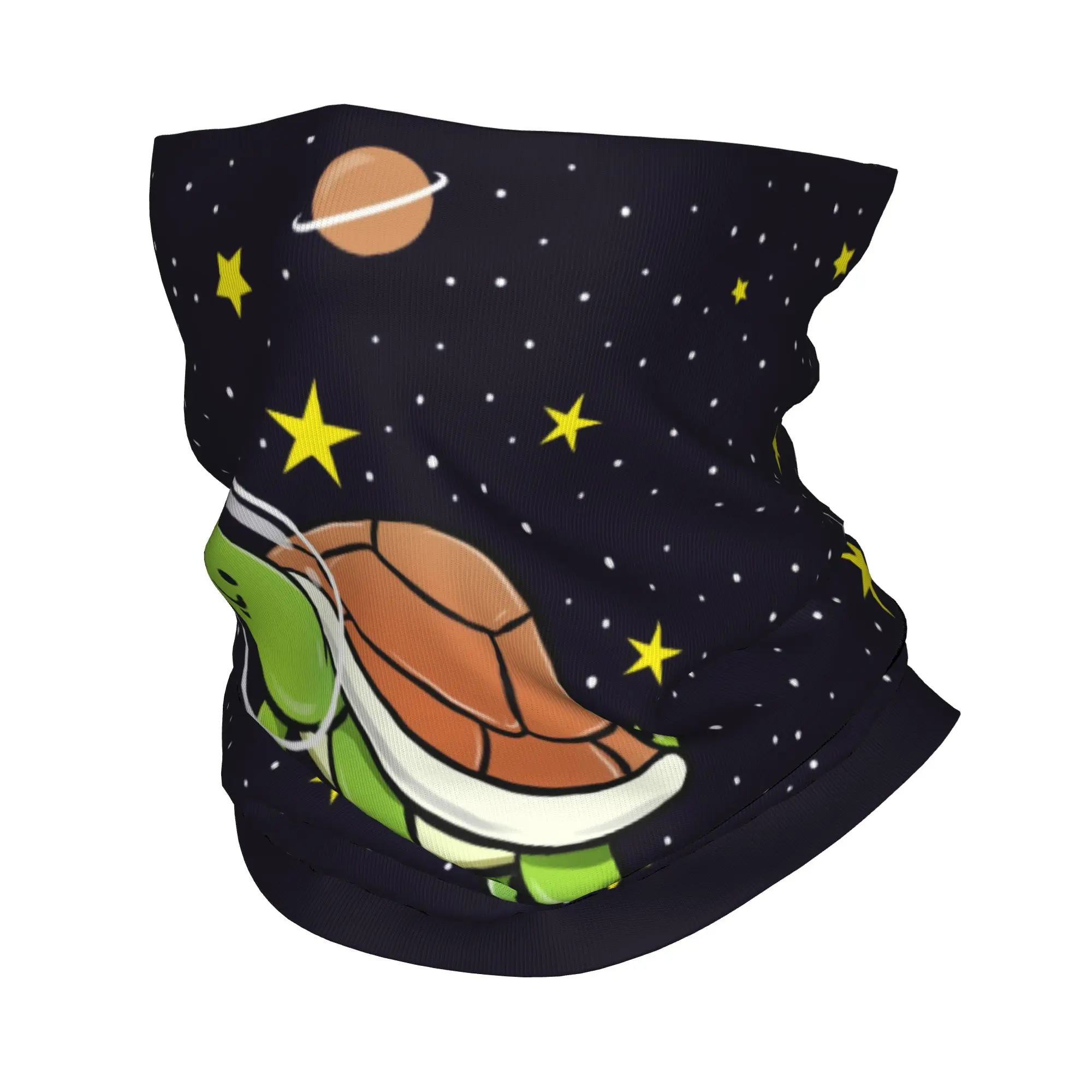 Custom Turtle Space Astronaut Bandana Neck Gaiter UV Protection Face Scarf Cover Women Men Animal Cartoon Headband Tube