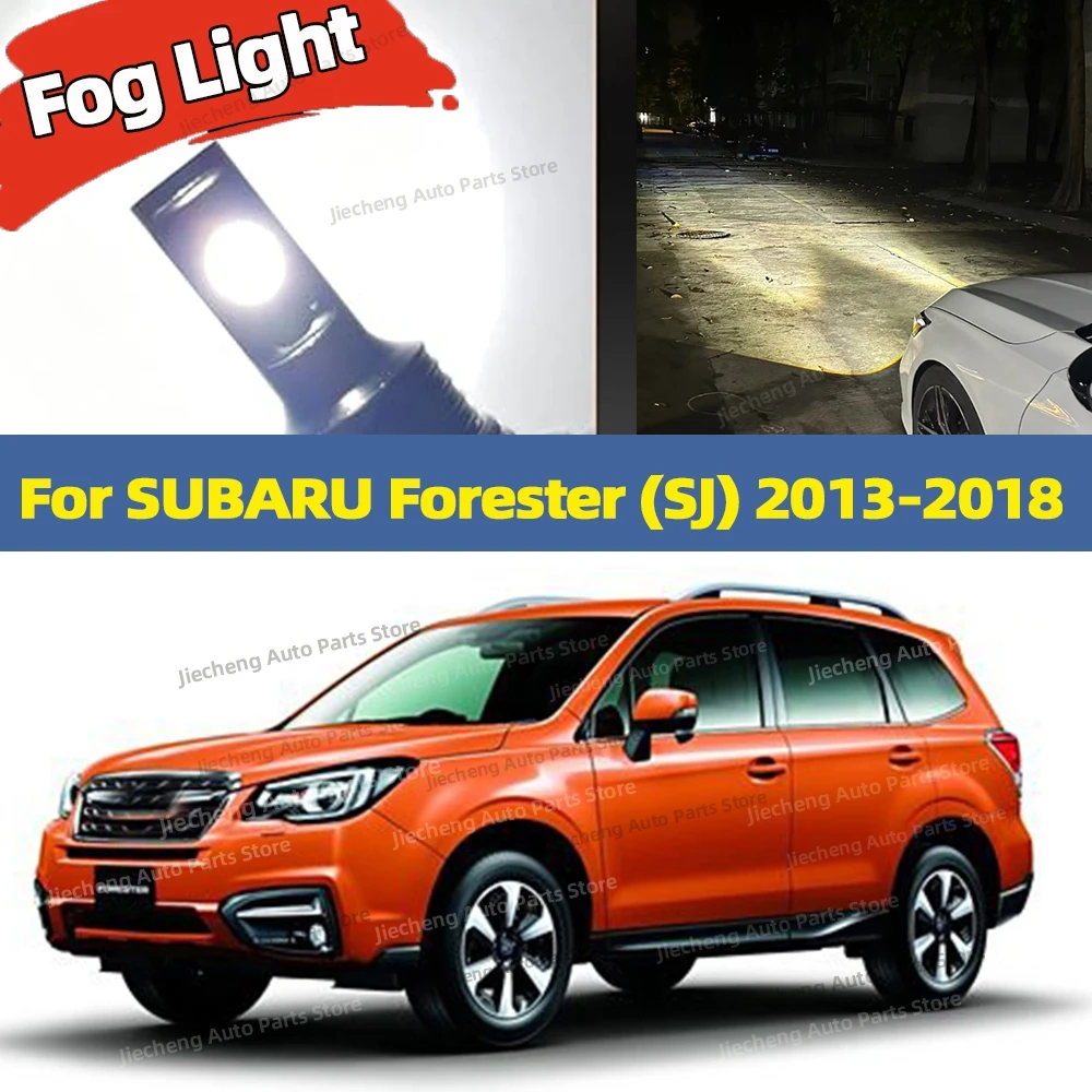 

2PCS H8 H11 Led Fog Light Bulb 6000K White Lamp For SUBARU Forester 2013 2014 2015 2016 2017 2018 Plug and Play 12V