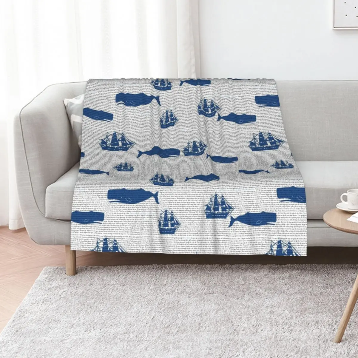 moby dick Throw Blanket christmas gifts For Decorative Sofa Sofas Decorative Beds Stuffeds Camping Blankets