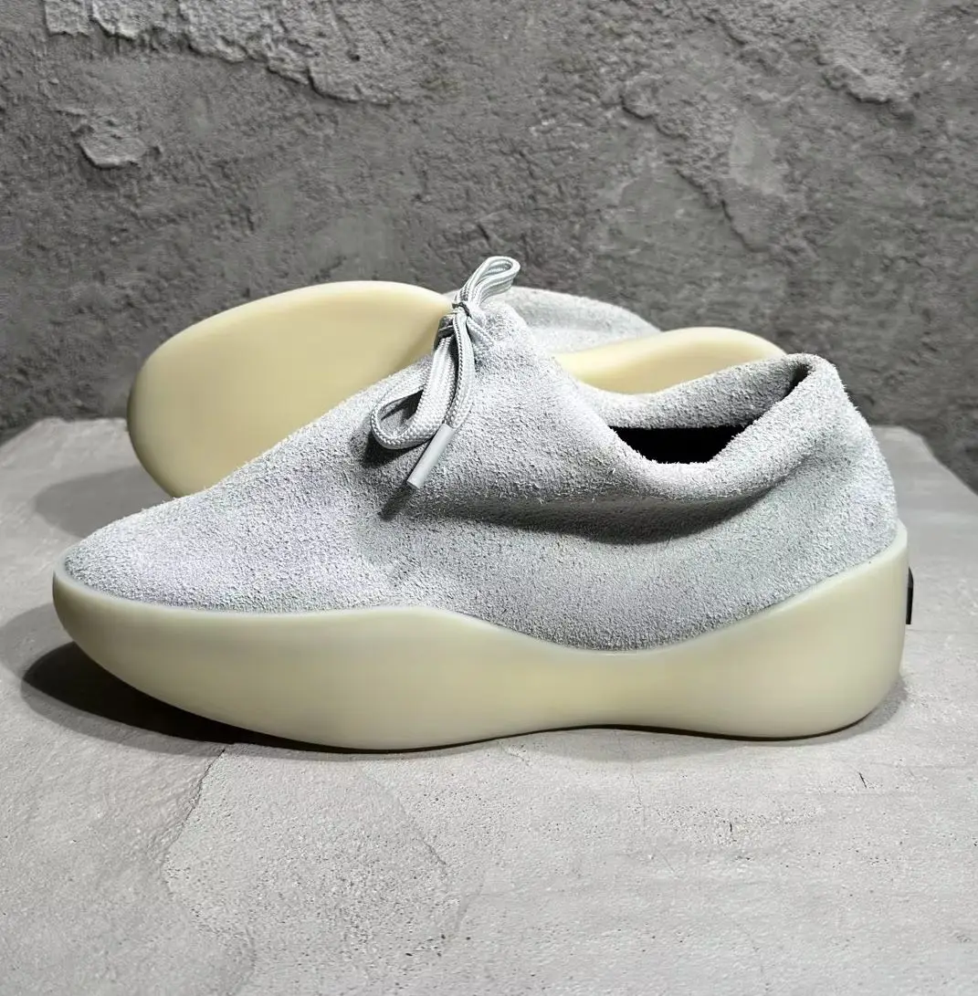 

Men Shoes Genuine Leather Suede Brown Platform Basic Boat Boots Brand Designer Vintage Original Luxury High Street Owen Sneaker