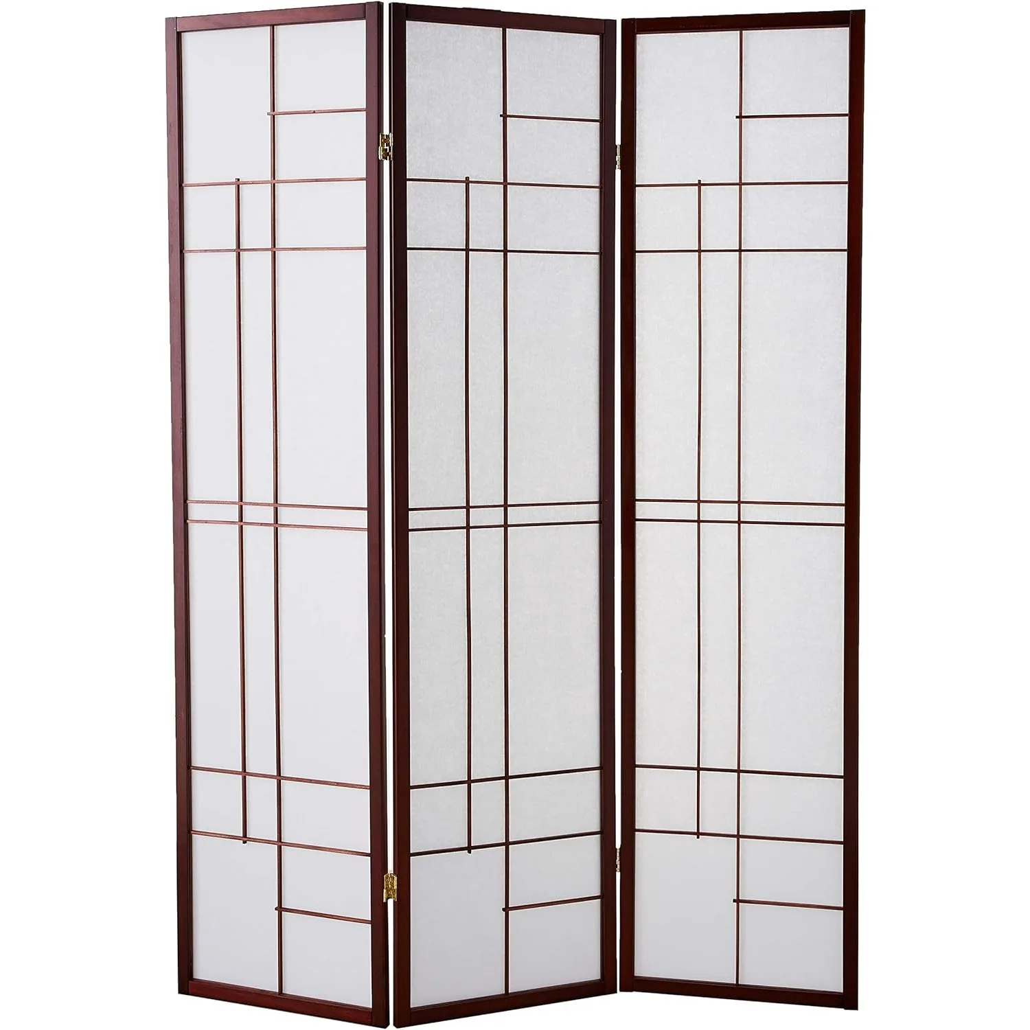 Coaster Home Furnishings Katerina 3-Panel Folding Floor Screen White and Cherry