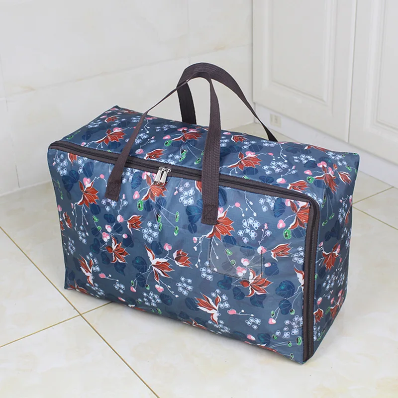 

Zipped Handles Clothes Storage Bag Folding Storage Bag Save Space Organizador Carry Storage Case Bedding Item Package Closet Box