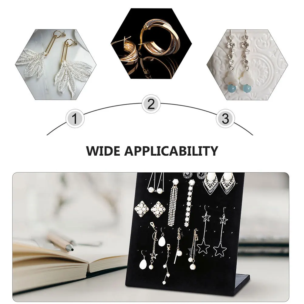 2Pcs Earring Necklace Pendant Jewelry Display Stand Organizer Holder for Earrings Studs Men Women Showcases Vendors