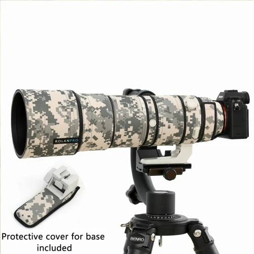 Imagen 2 del producto ROLANPRO-cubierta impermeable para lente de cámara Sony FE, funda protectora de camuflaje para lente de 200-600mm, F5.6-6.3 G OSS, tela de nailon para pistolas