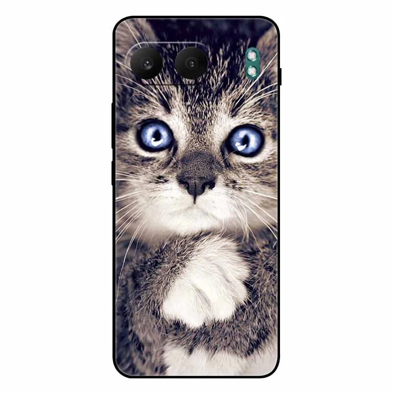 غطاء خلفي من السيليكون الناعم لـ oneplus nord 2/nord 3/nord 4 ، حافظة بتصميم القط والأسد #6