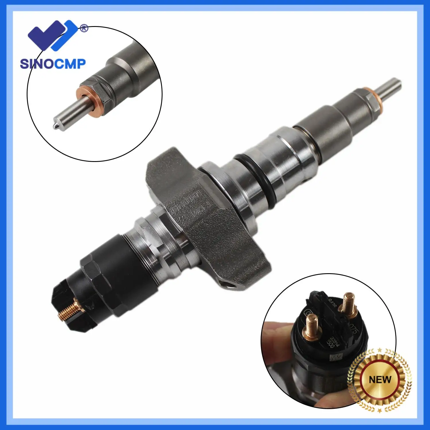 

1pc Fuel Injector 0445120075 For Case New Holland T7 T6 504128307 2855135 504117273 0986435530 New Excavator Parts