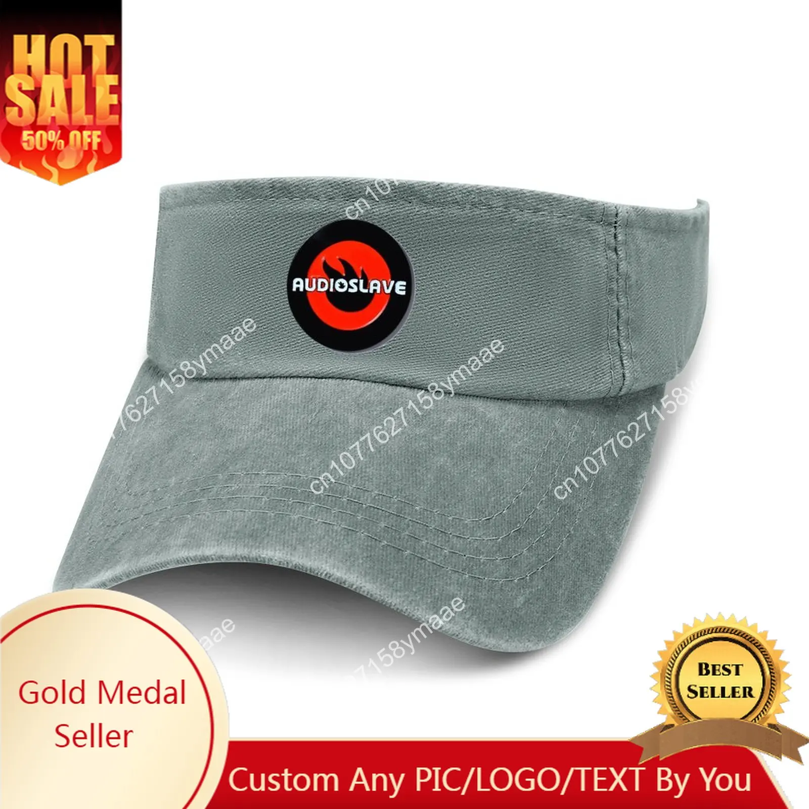 Audioslave Sun Visor Leaky Top Cowboy Hats Mens Womens Customize DIY Cap Sports Baseball Tennis Golf Caps Empty Open Top Hat