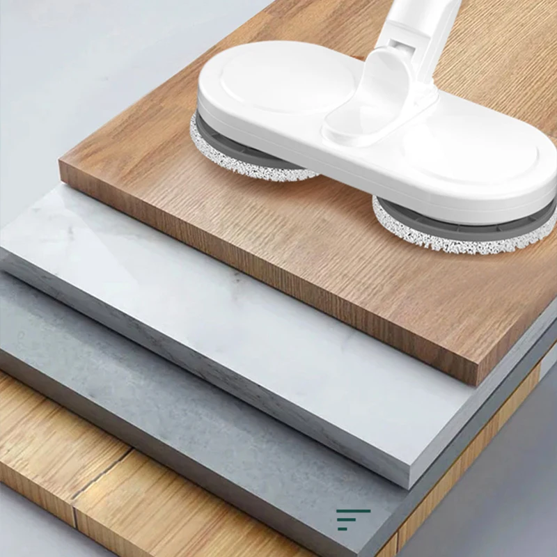 Mocio per pavimenti robot senza fili - Macchina per la pulizia elettrica intelligente (spuntamento automatico, autonomia di 120 minuti, per pavimenti duri/casole)