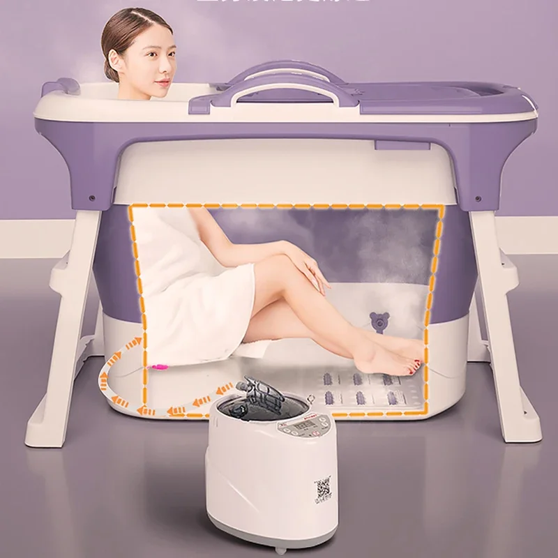 

Foldable Portable Bathtub Adults Pedicure Sauna Folding Bath Tub Shower Bucket Foot Soak Vasca Da Bagno Household Merchandise