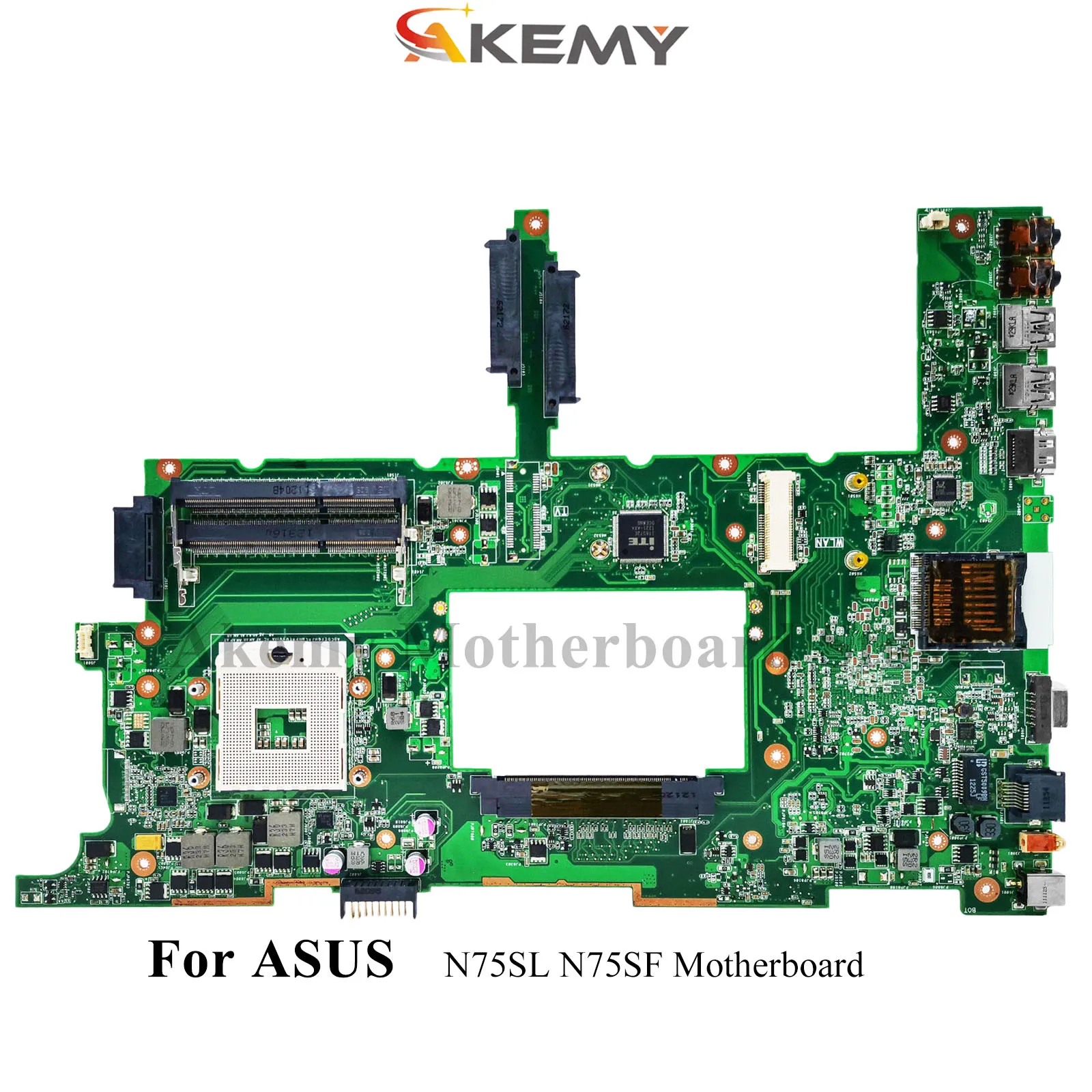 

N75SF Laptop Motherboard For ASUS Vivobook N75S N75SF N75SL Notebook Mainboard This item is in stock 100% tests OK fast shipping