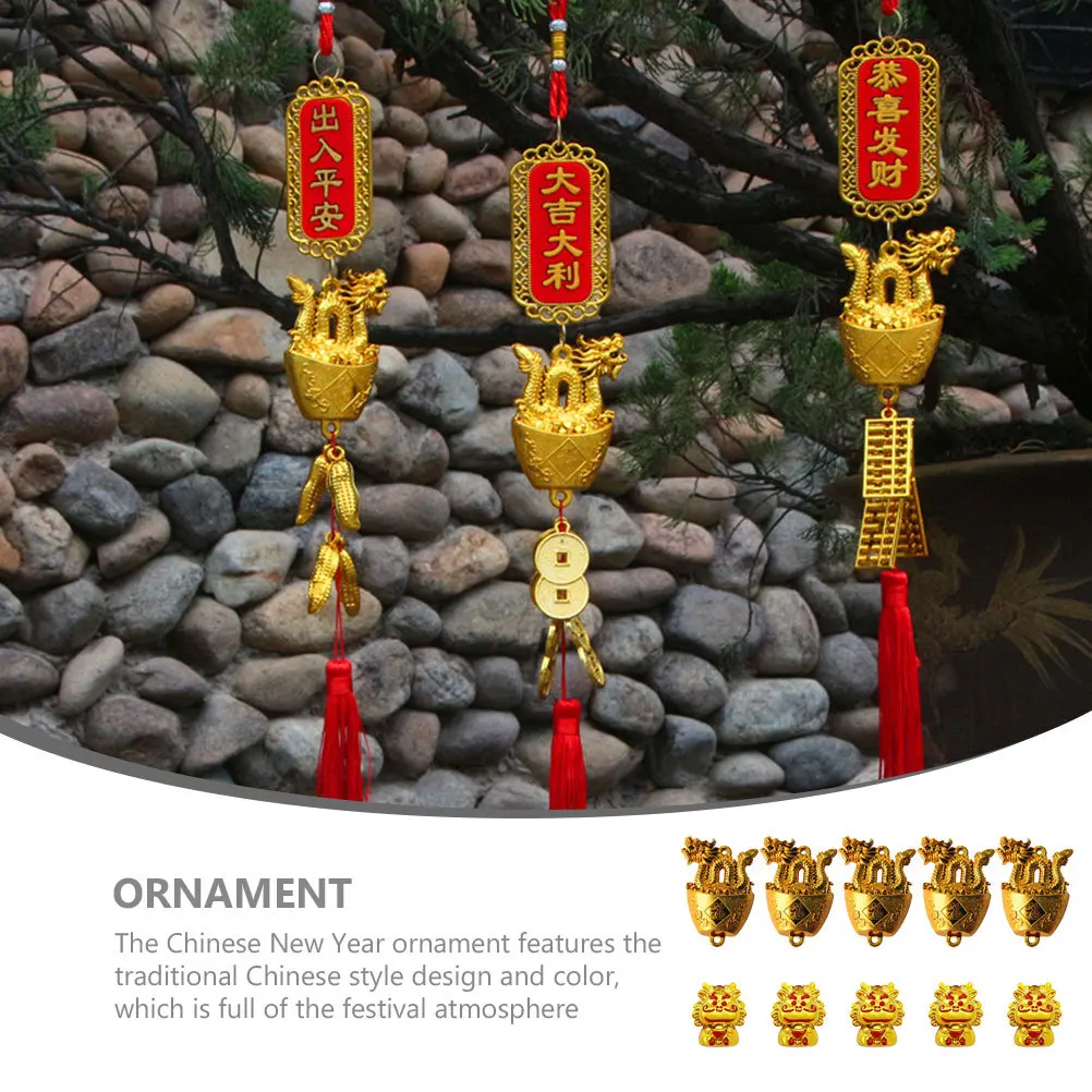 

10Pcs Gold Plated Dragon Charms Unique Chinese Style Dragon Pendants DIY Craft Necklace Charms Elegant Jewelry