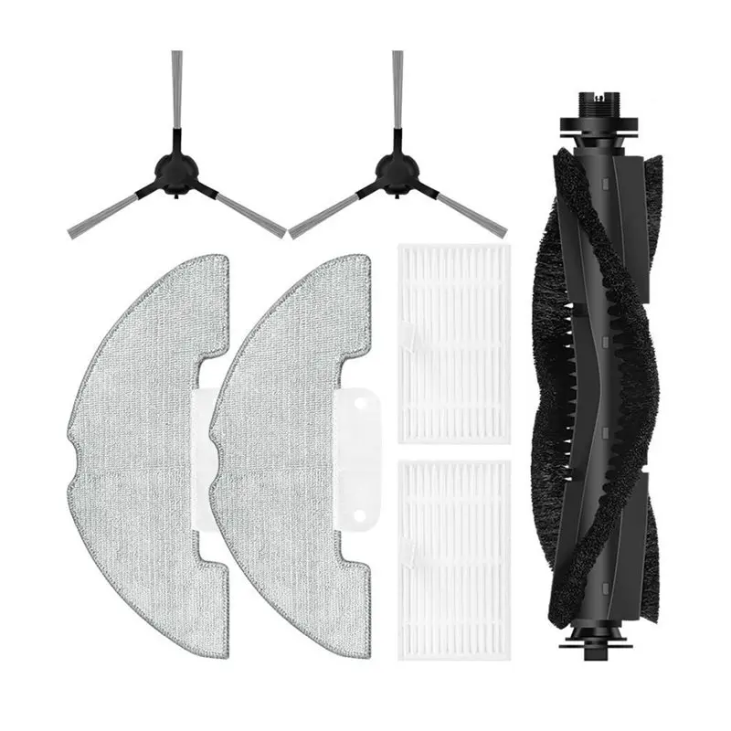 

Набор аксессуаров B01C-7PCS для роботов-пылесосов Airzeen Q10 Pro / Airzeen J10 / Laresar P10: основная и боковые щетки, фильтры, салфетки для влажной уборки