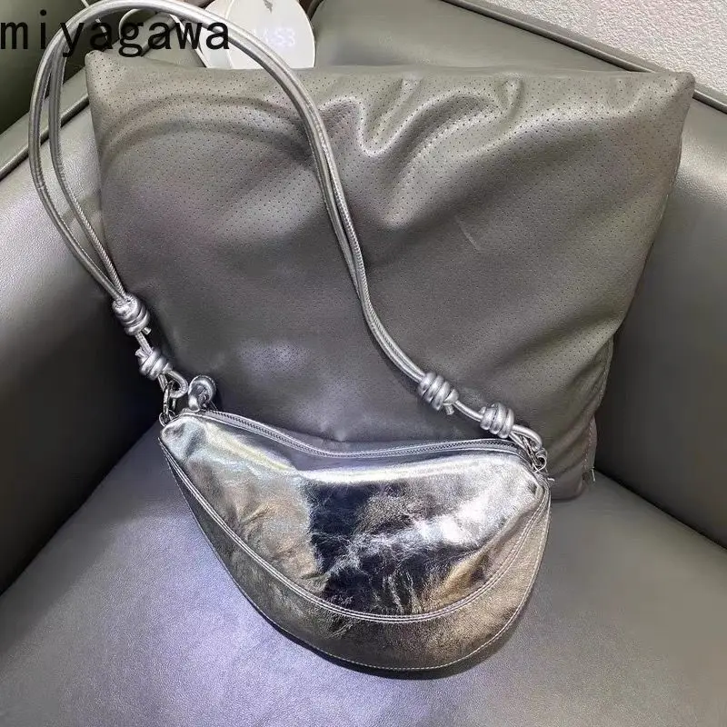 Miyagawa Retro wszechstronna torba Hobos Crossbody moda na co dzień na ramię Instagram torby na jedno ramię 2024 nowość